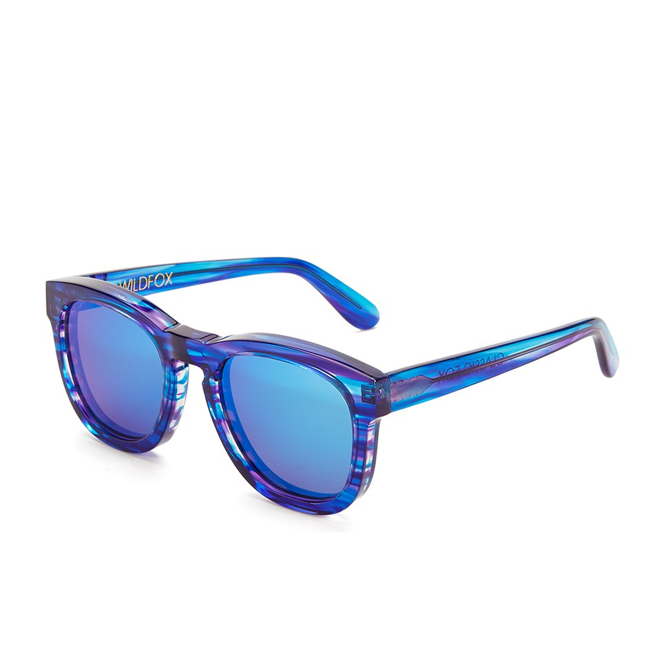 Wildfox Women's Classic Fox Deluxe Sunglasses - Blue Tiger