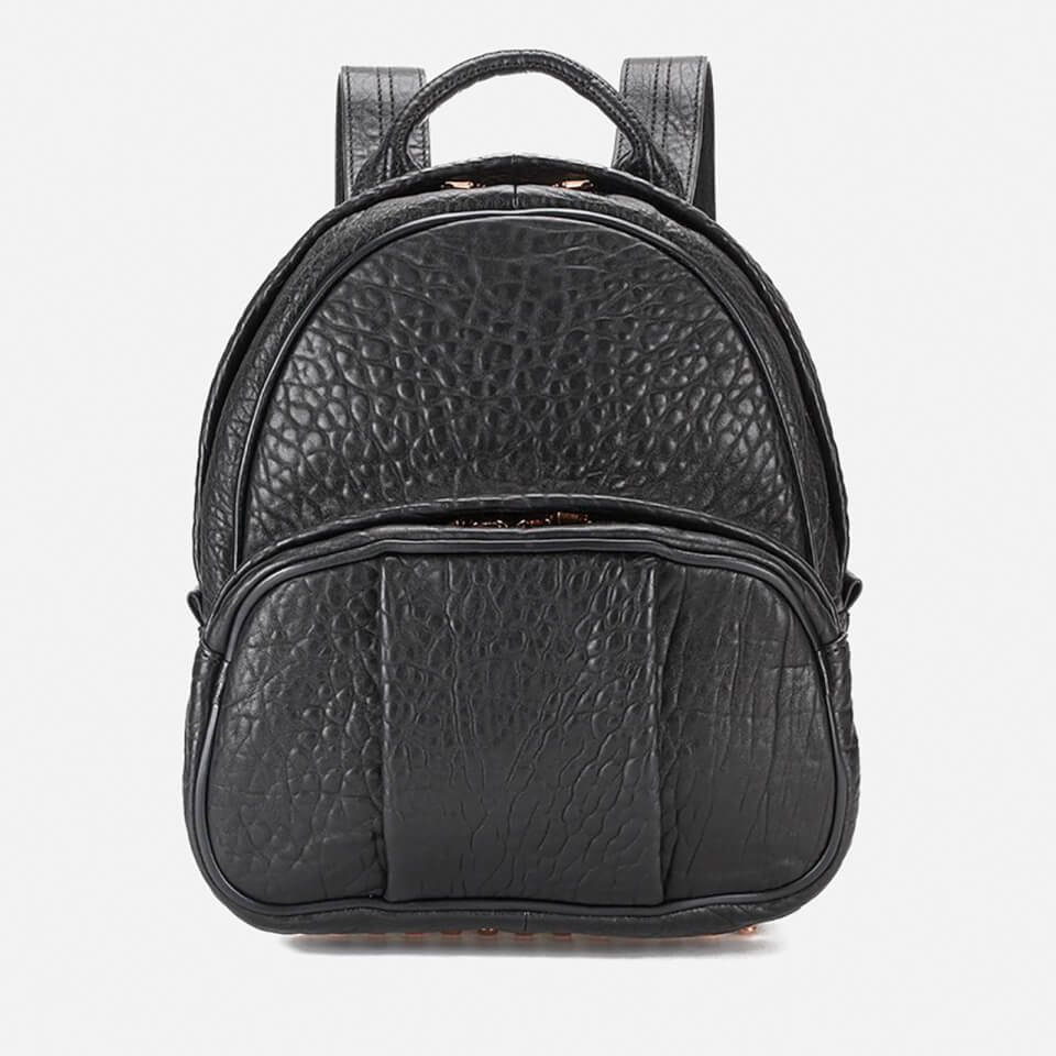 Alexander Wang Women's Dumbo Pebble Leather Backpack - Black/Rose Gold Hardware