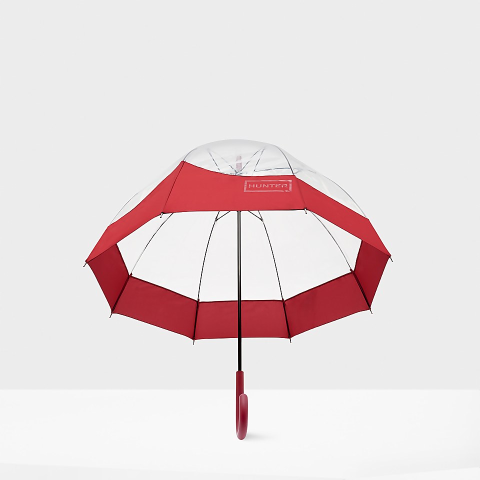 Hunter Women's Original Moustache Bubble Umbrella - Military Red