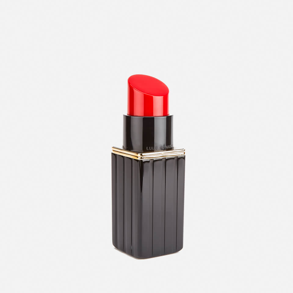 Lulu Guinness Women's Lipstick Perspex Clutch Bag - Black/Red