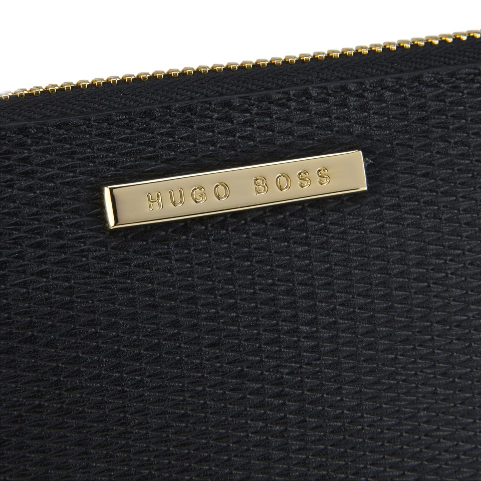 BOSS Hugo Boss Women's Sahar Leather Zip Around Purse - Black