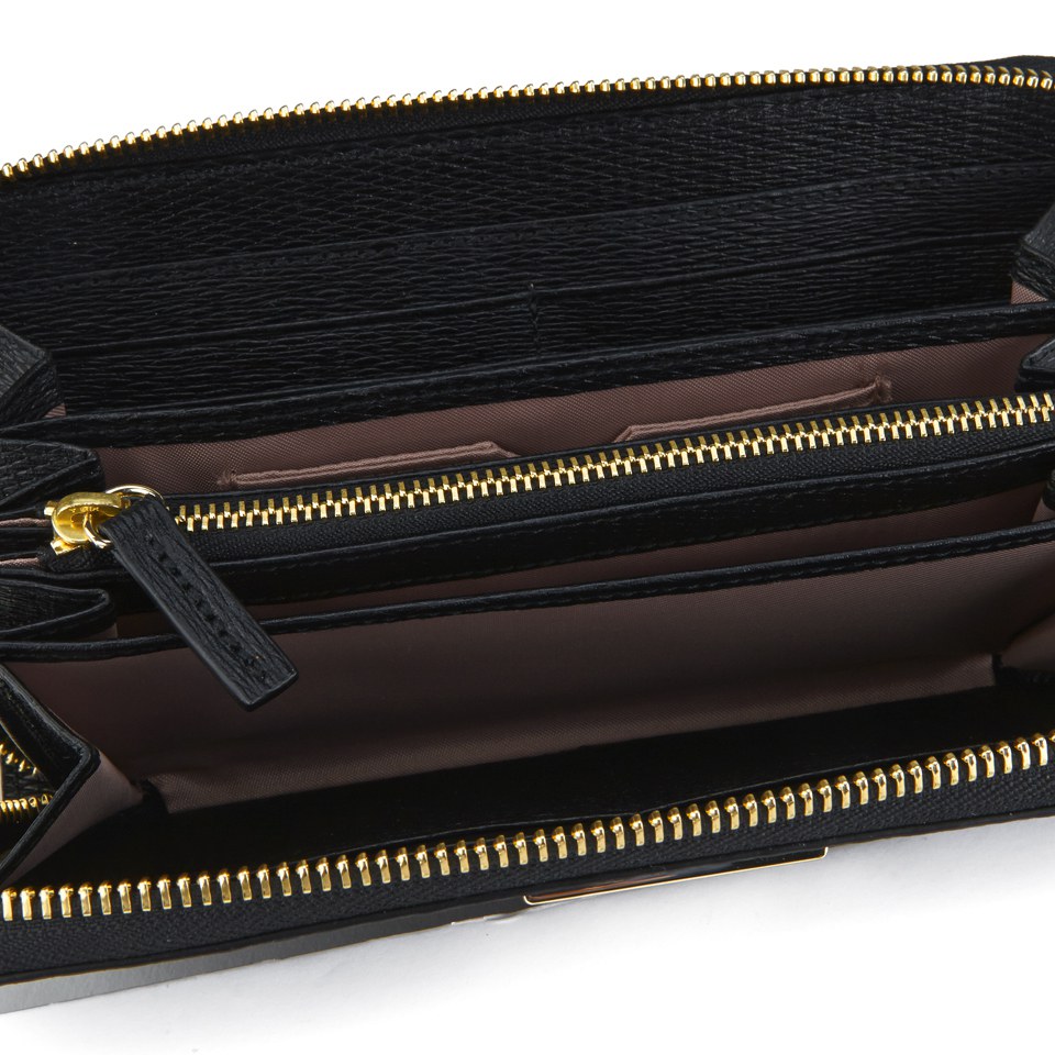 BOSS Hugo Boss Women's Sahar Leather Zip Around Purse - Black