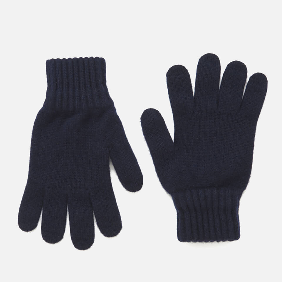 Barbour Heritage Lambswool Gloves - Navy