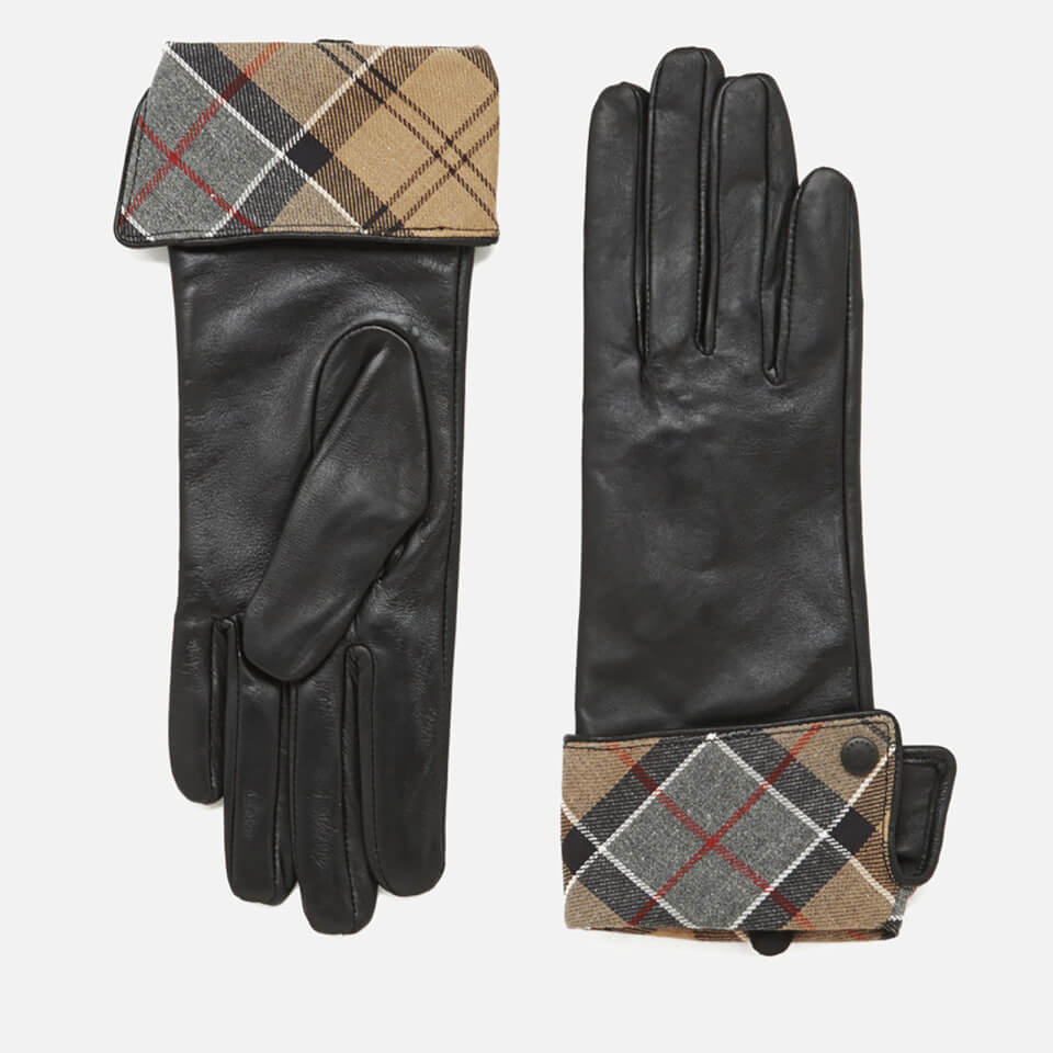 Barbour Lady Jane Leather Gloves - Black