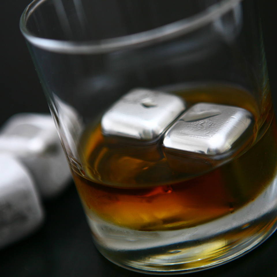 SPARQ Stainless Steel Whisky Cubes (Set of 4)