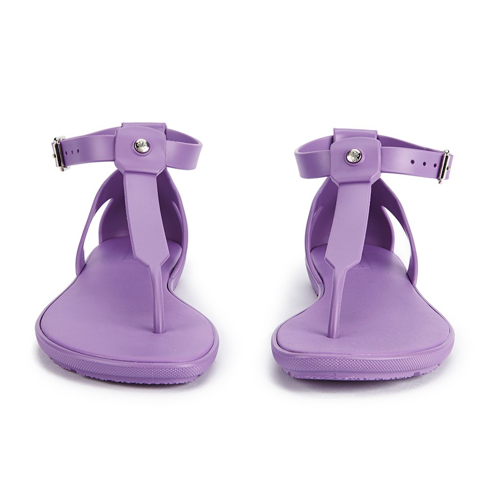 Hunter Women s Original T bar Sandals Bright Lavender Coggles