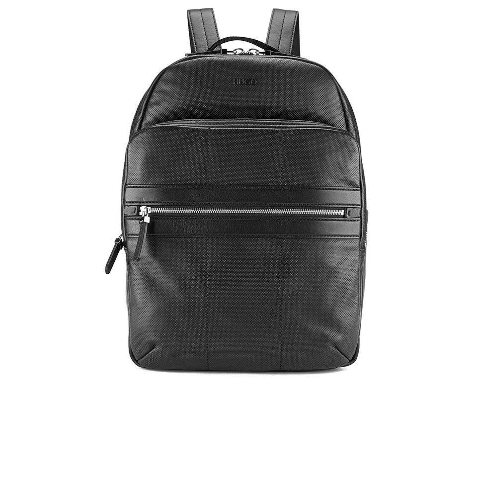HUGO Teury Leather Backpack - Black