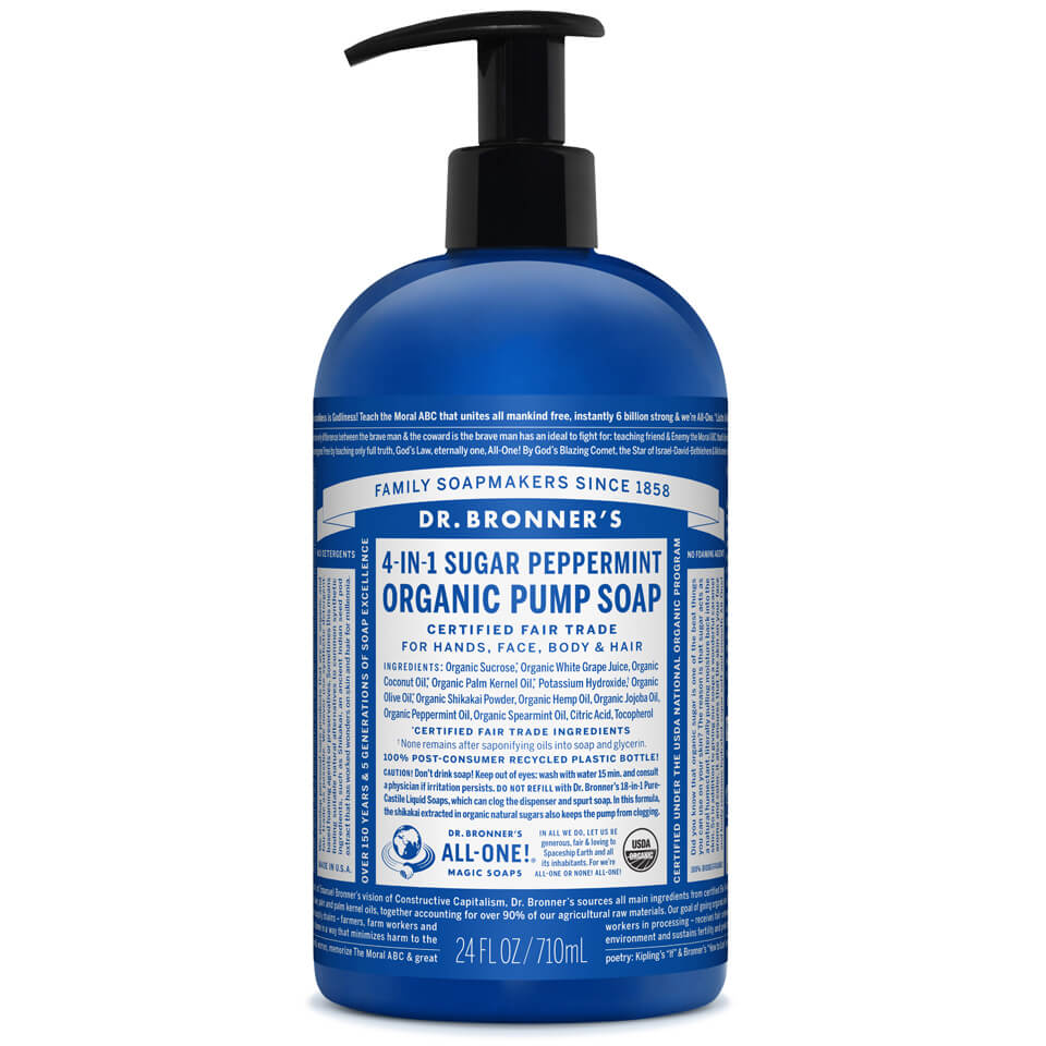 Dr. Bronner Organic Shikakai Spearmint Peppermint Hand Soap (709 ml)