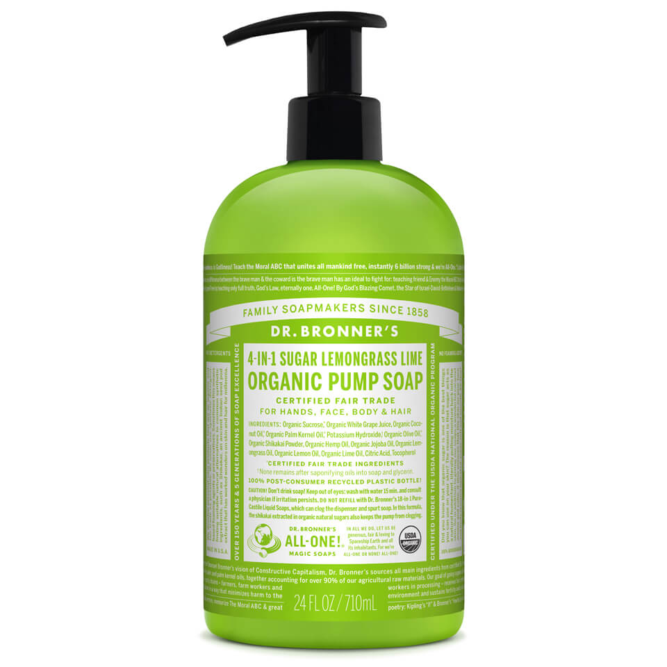 Dr. Bronner Organic Shikakai Lemongrass Lime Hand Soap (710 ml)