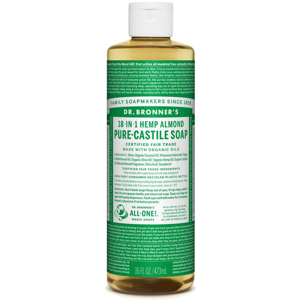 Dr. Bronner Organic Almond Castile Liquid Soap (473 ml)