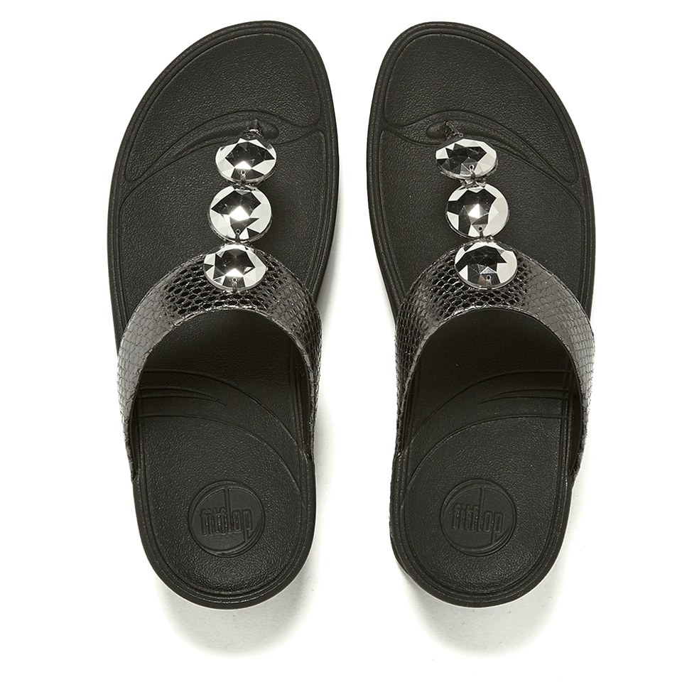 Fitflop fino blossom online toe thong