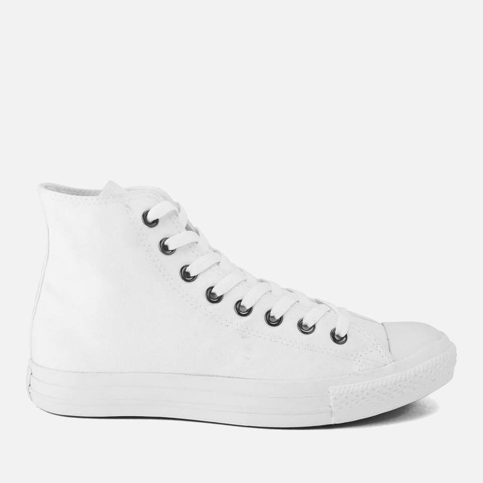 Converse Unisex Chuck Taylor All Star Canvas Hi-Top Trainers - White Monochrome