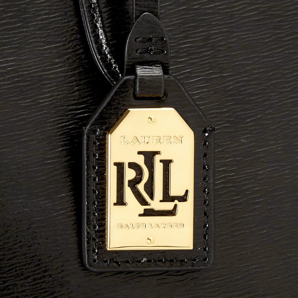 Lauren Ralph Lauren Women's Newbury Mini Double Zip Satchel - Black/Gold