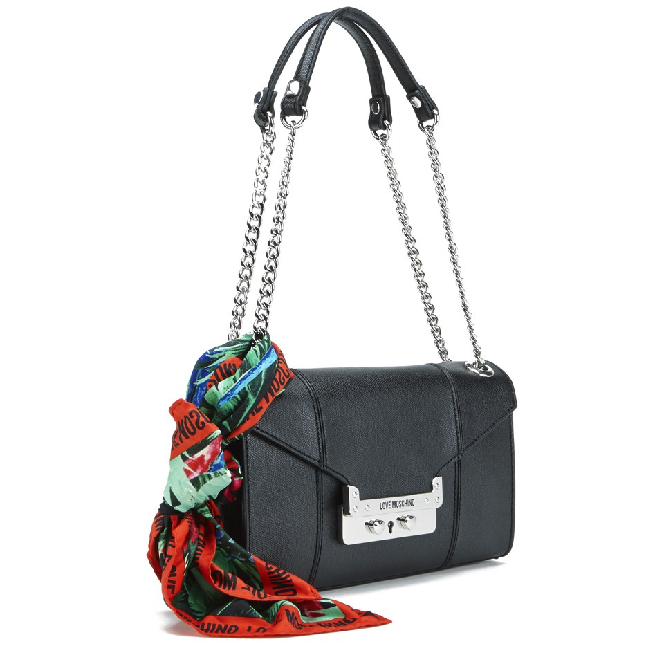 Love Moschino Women s Saffiano Shoulder Bag Black Coggles