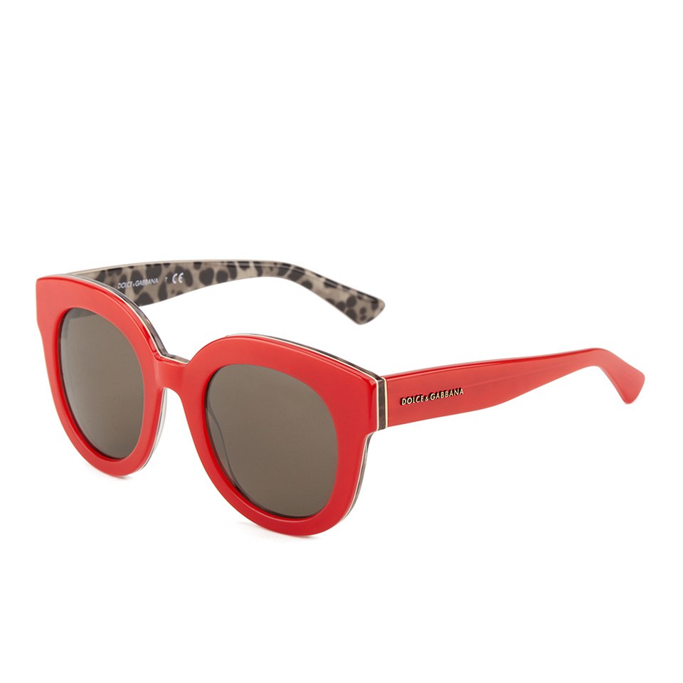 Dolce & Gabbana Enchanted Garden Women's Round Sunglasses - Opal Lobster/Leo