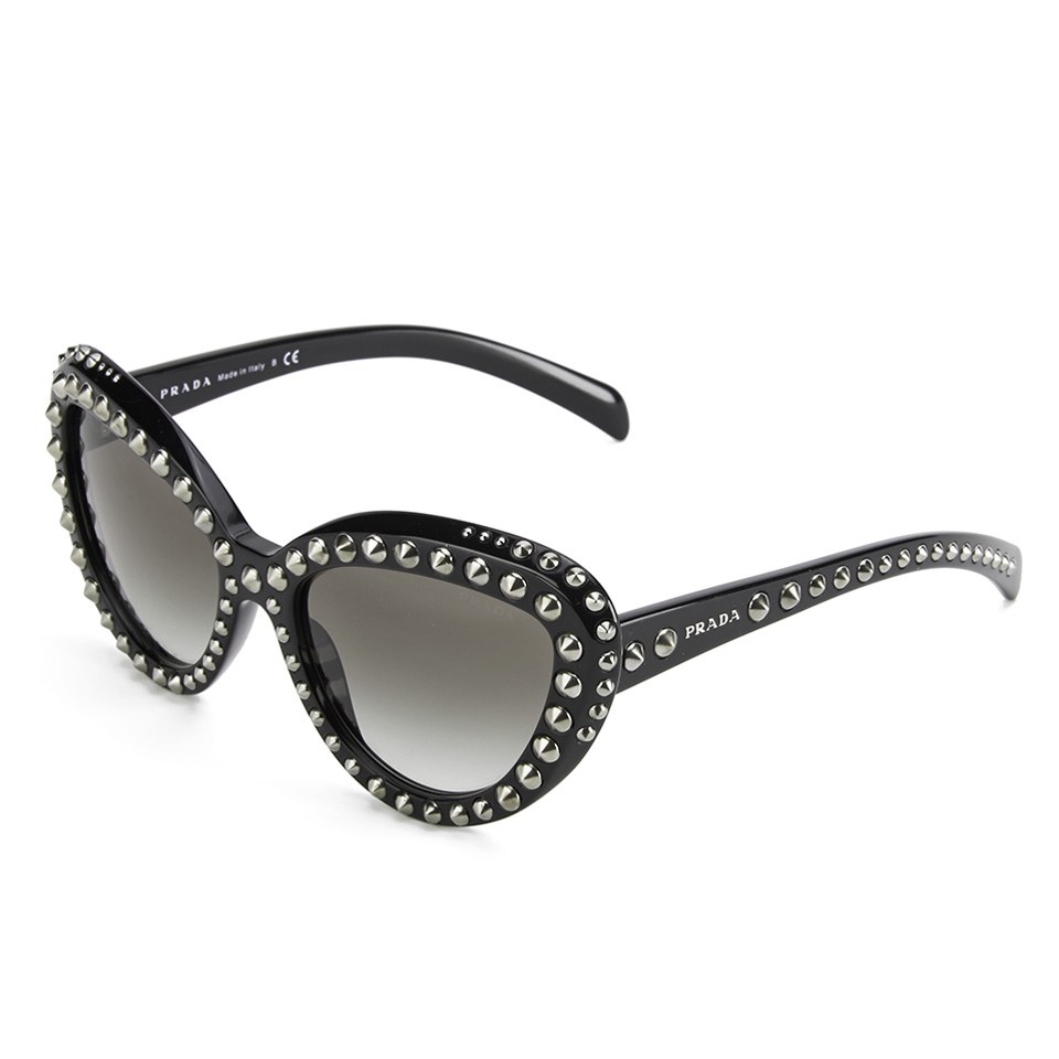 Prada Ornate Stud Women's Sunglasses - Black