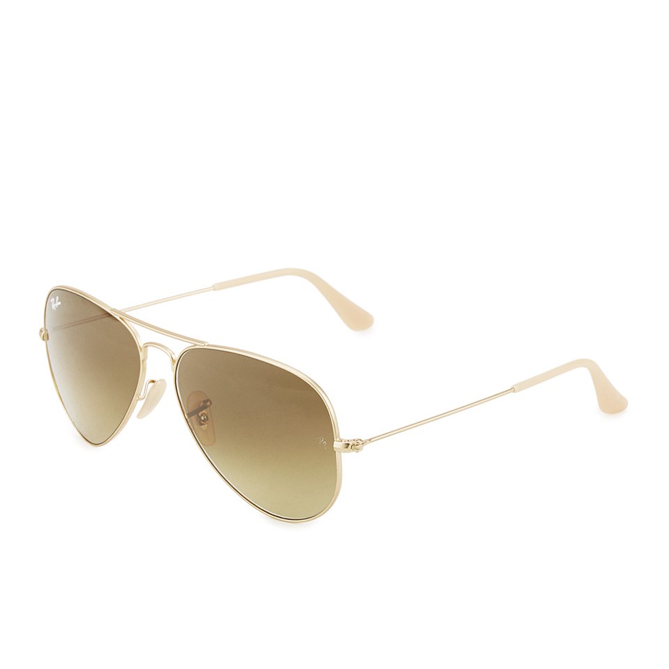 Ray-Ban Aviator Large Metal Sunglasses - Matte Gold - 58mm
