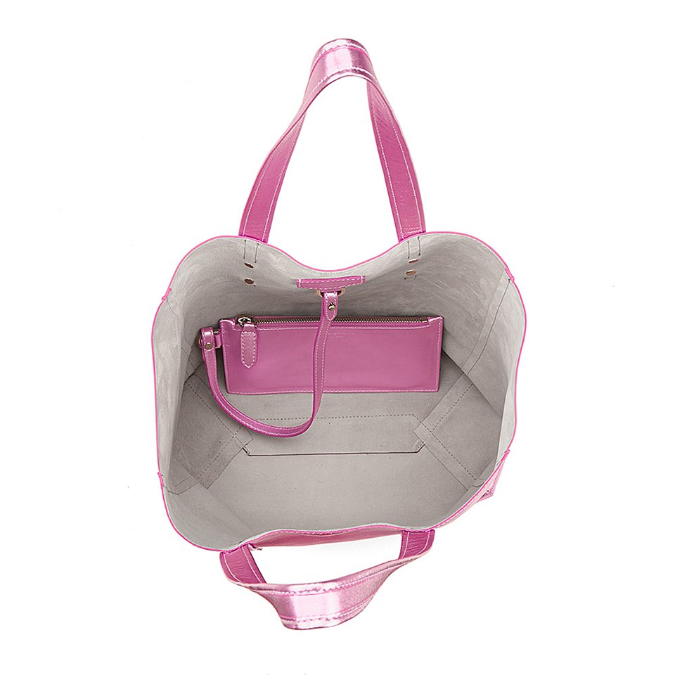 Aspinal of London Essential Tote Bag - Metallic Pink Nappa