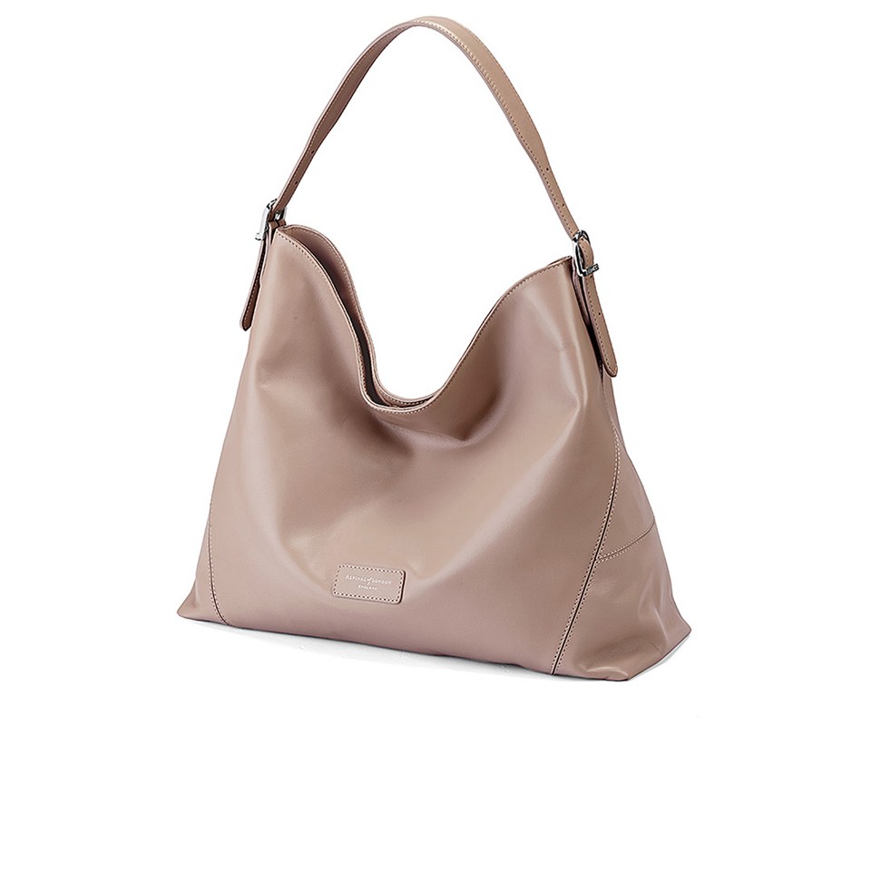 Aspinal of London Hobo Bag - Smooth Nude