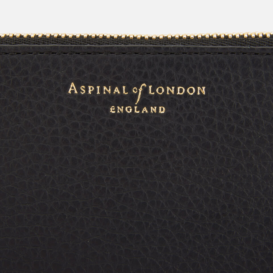 Aspinal of London Women's Essential Small Flat Pouch - Black