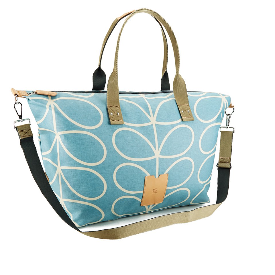 Etc by Orla Kiely Women's Giant Linear Stem Zip Holdall - Sky Blue