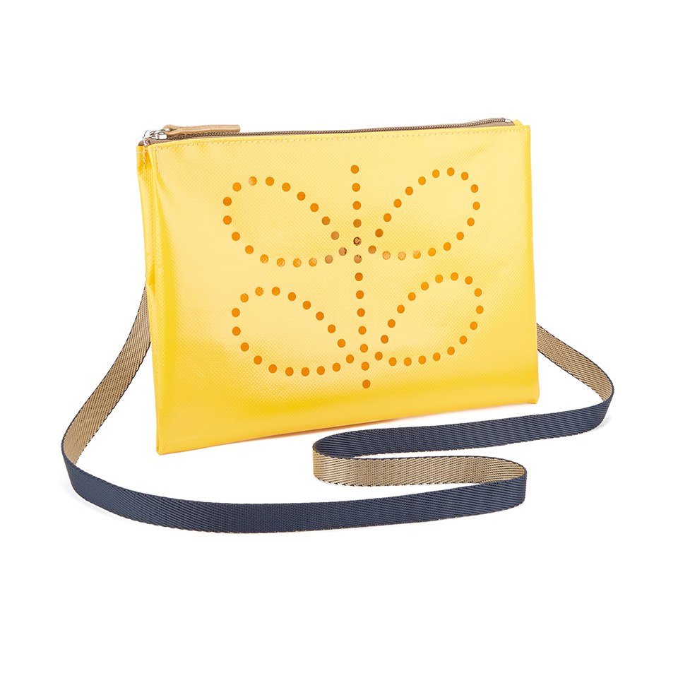 Etc by Orla Kiely Women's Punched Stem Tarpaulin Travel Pouch - Bright Yellow