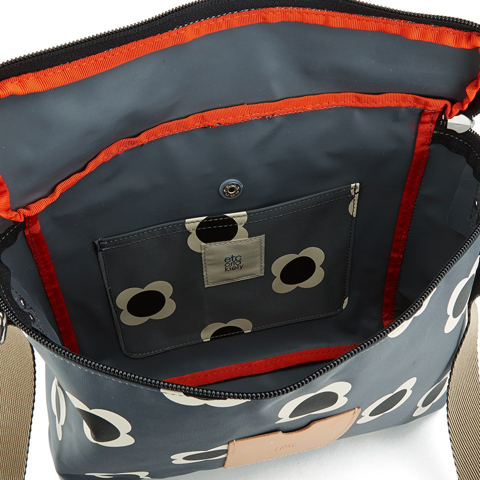 Etc by Orla Kiely Women's Flower Spot Nylon Mini Box Bag - Pebble
