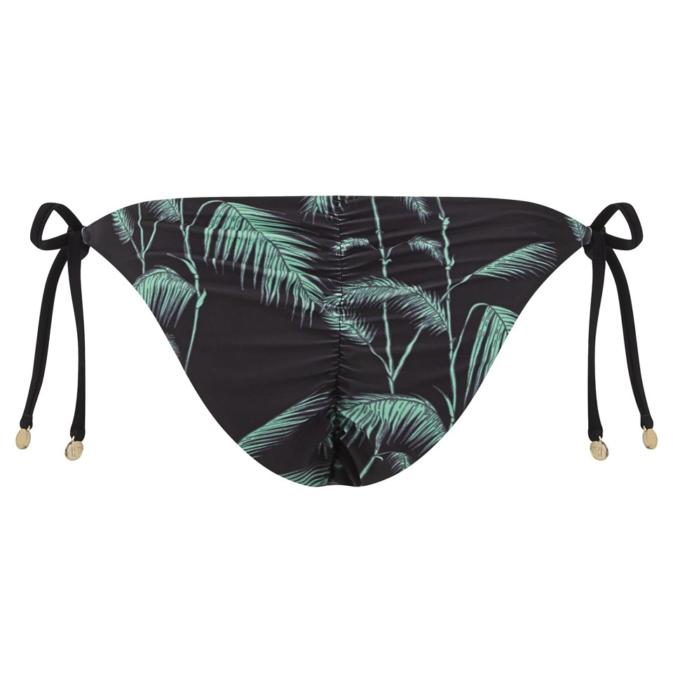 Wildfox Women's Bamboo Reversible Tie Side Brazilian Bikini Bottoms - Green