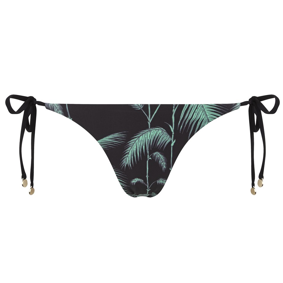 Wildfox Women's Bamboo Reversible Tie Side Brazilian Bikini Bottoms - Green