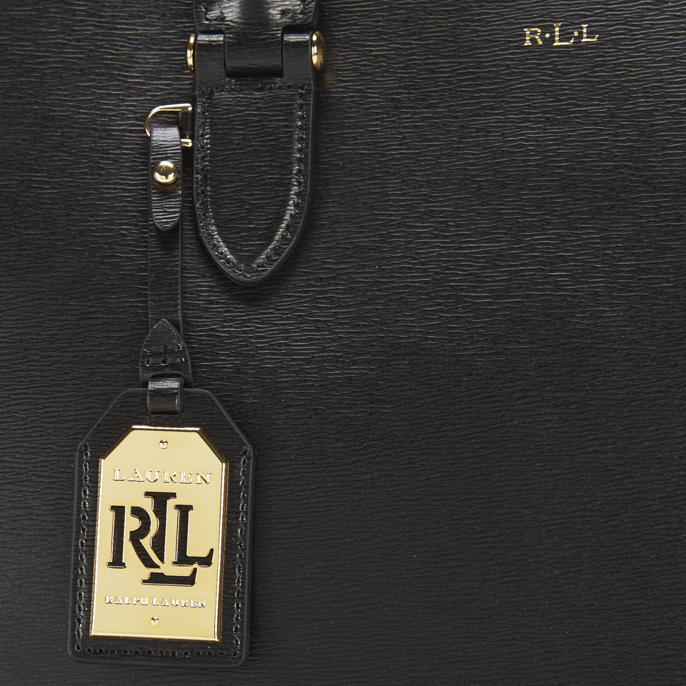 Lauren Ralph Lauren Women's Newbury Double Zip Satchel - Black/Gold