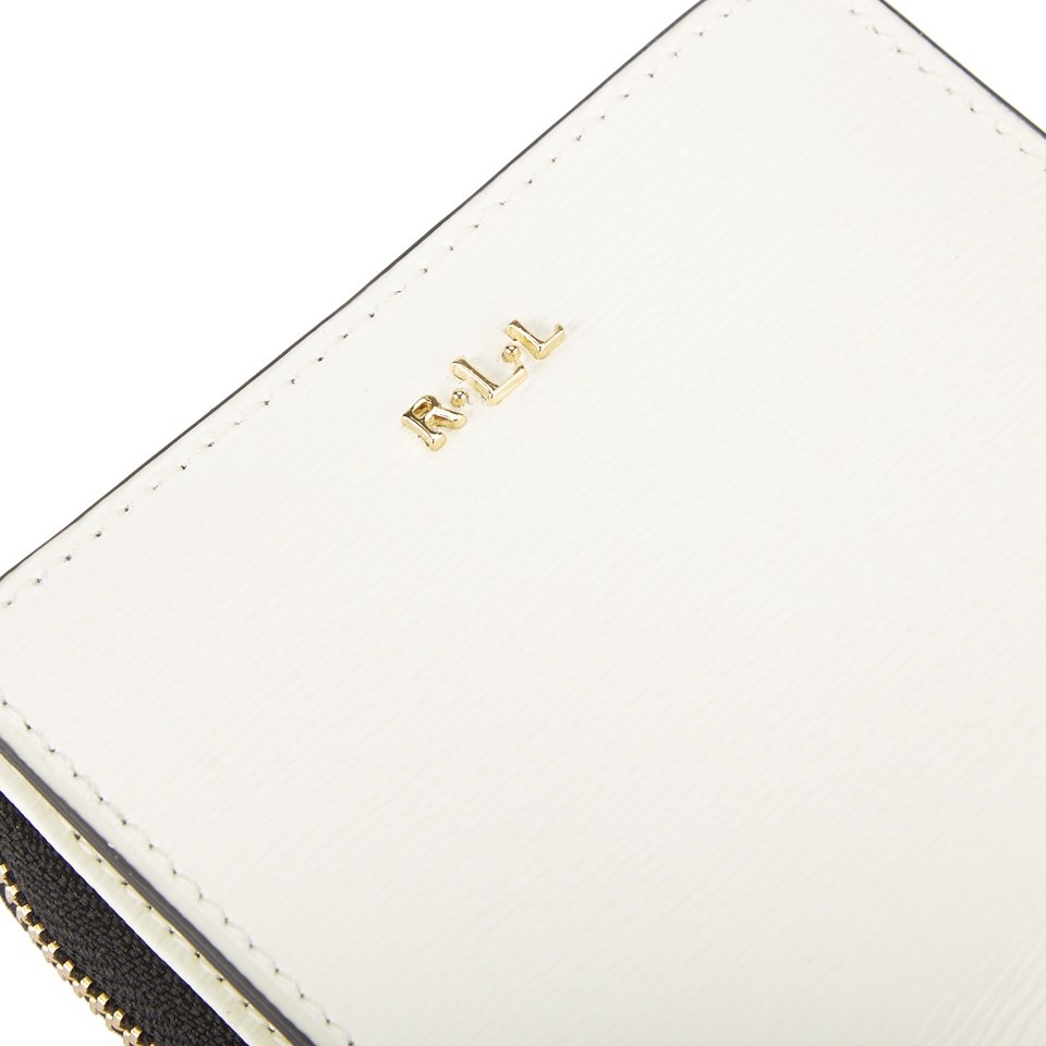 Lauren Ralph Lauren Women's Tate Graphic Compact Wallet - Vanilla/Black