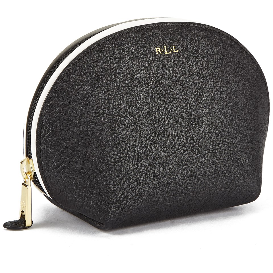 Lauren Ralph Lauren Women's Dorset Shell Cosmetic Case - Black/Vanilla