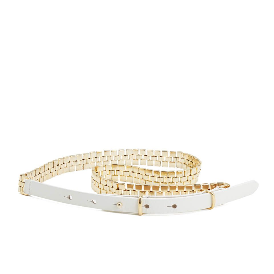 French Connection Women's Naimh Belt - Summer White