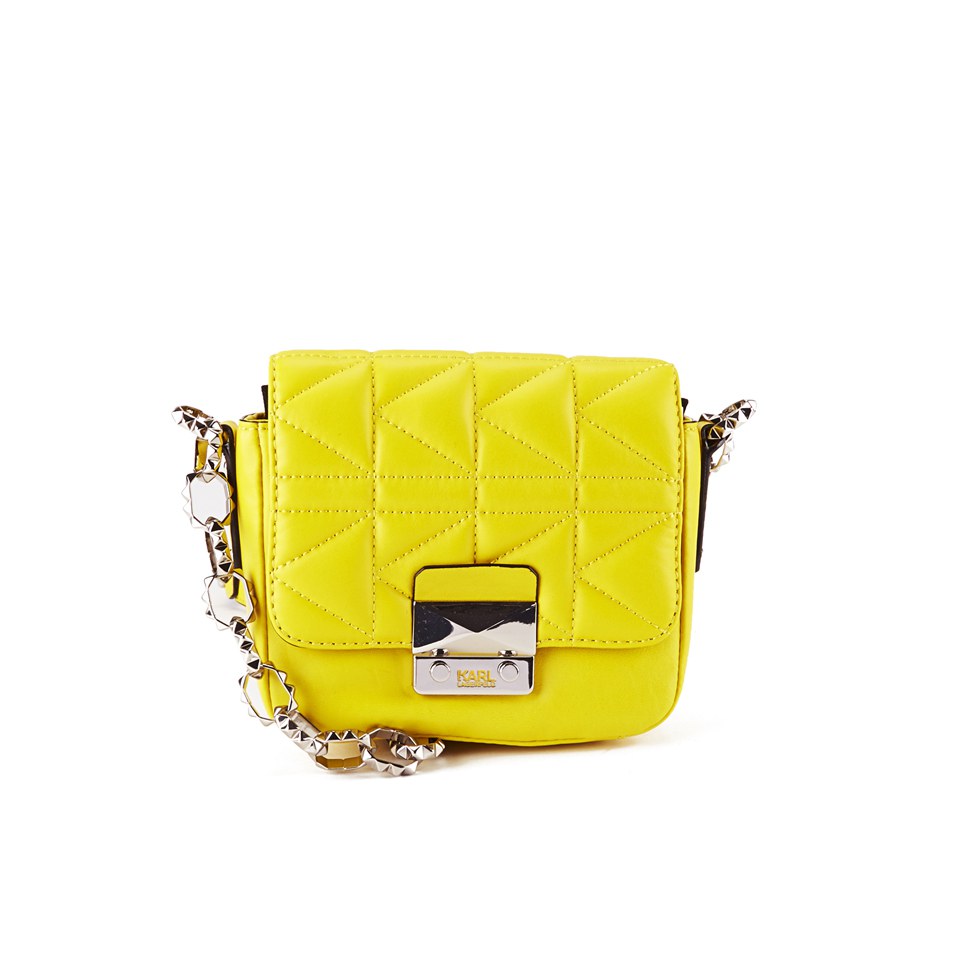Karl Lagerfeld K/Kuilted Cross Body Bag - Yellow
