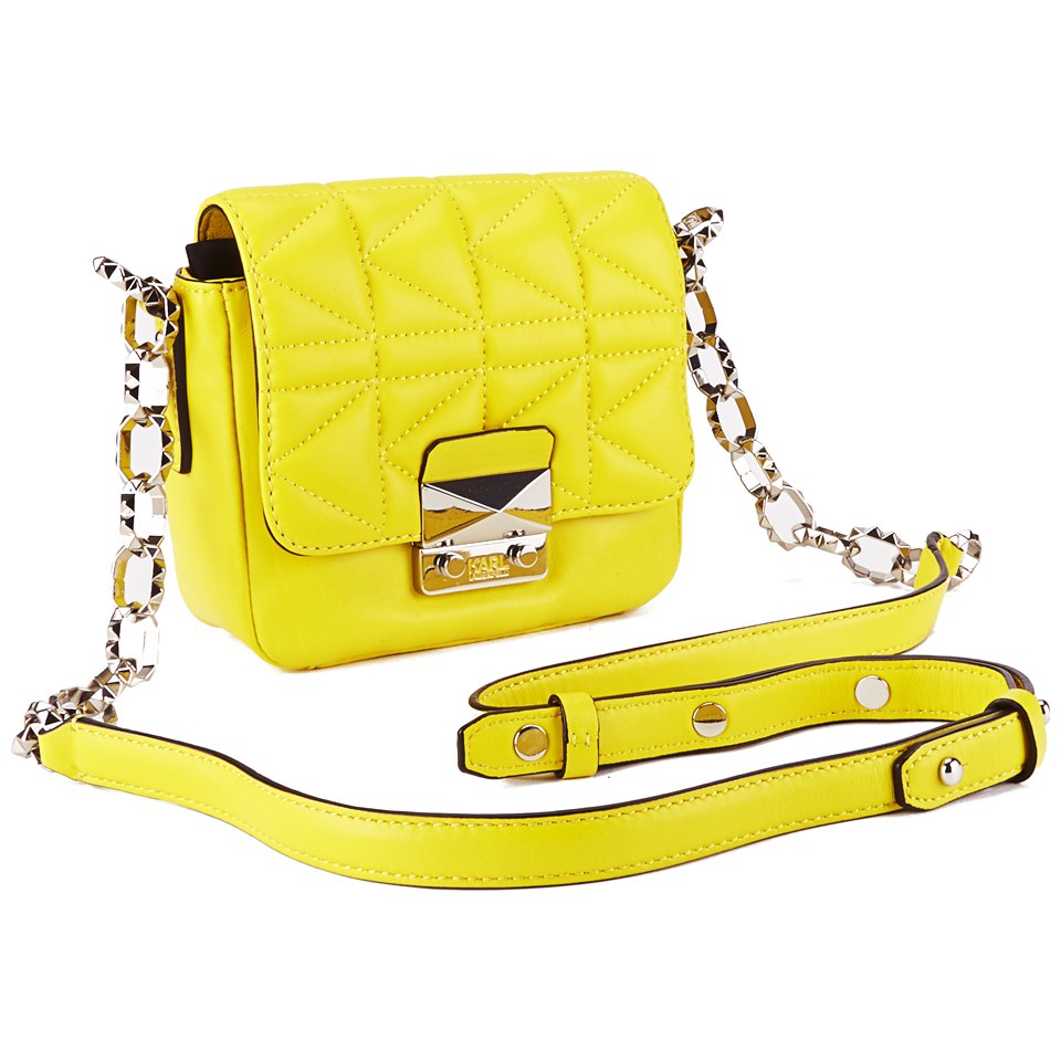 Karl Lagerfeld K/Kuilted Cross Body Bag - Yellow