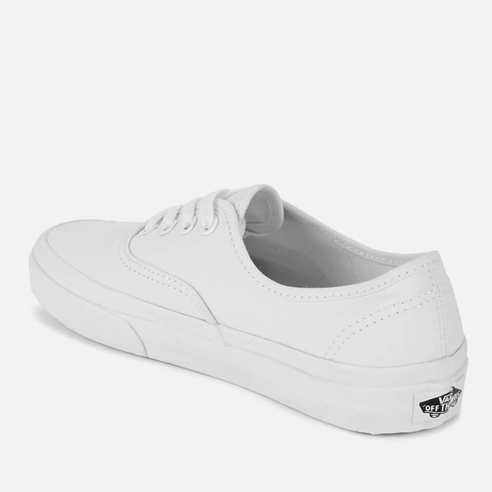 Vans authentic white discount platform