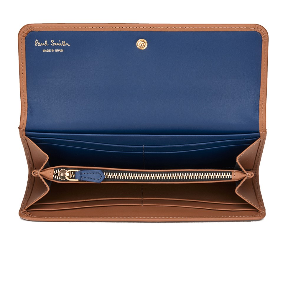 Paul Smith Accessories Trifold Continental Purse - Tan