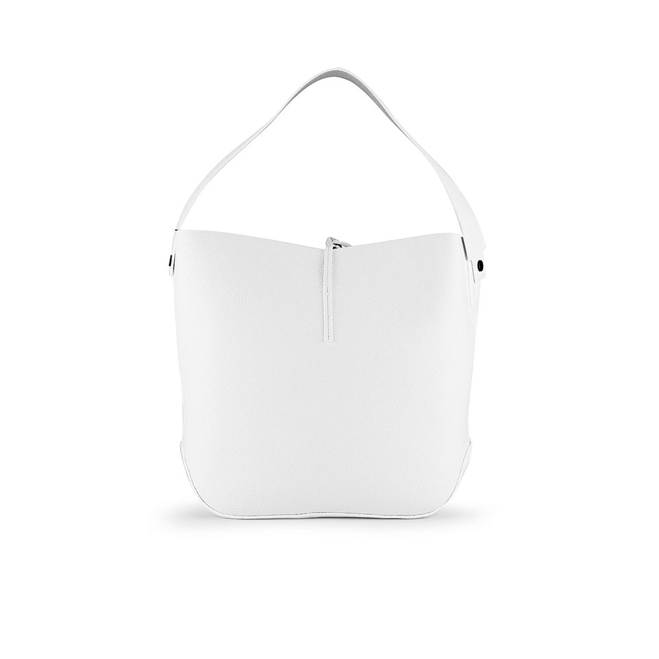 Calvin Klein Women's Stef Small Hobo Bag - White/Silver