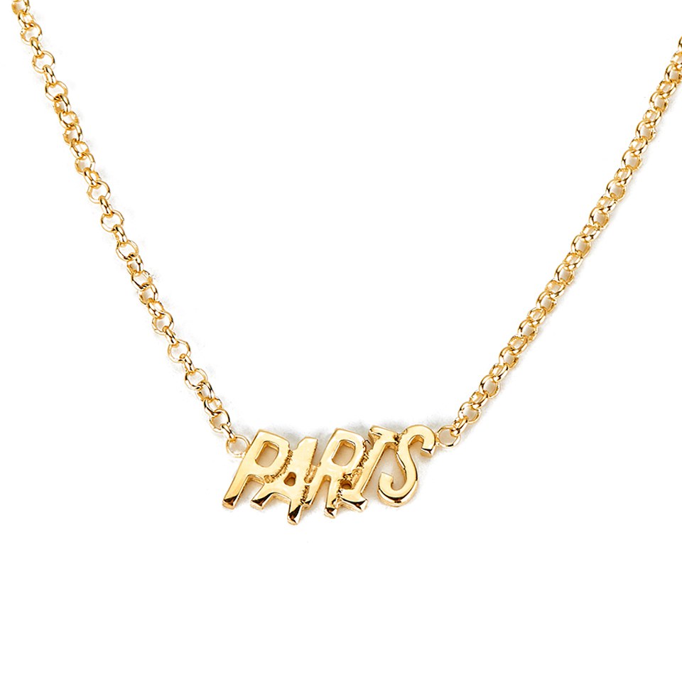 Maria Francesca Pepe Women's Paris and Crystal Necklace - Gold