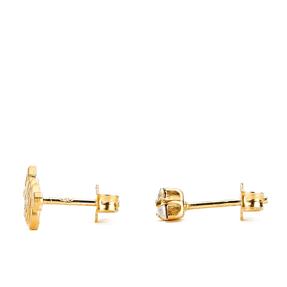 Maria Francesca Pepe Women's Paris and Crystal Pair of Earrings - Gold