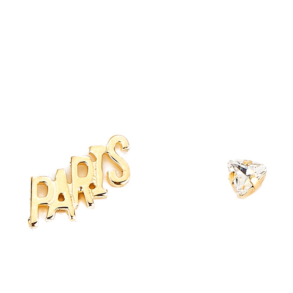Maria Francesca Pepe Women's Paris and Crystal Pair of Earrings - Gold