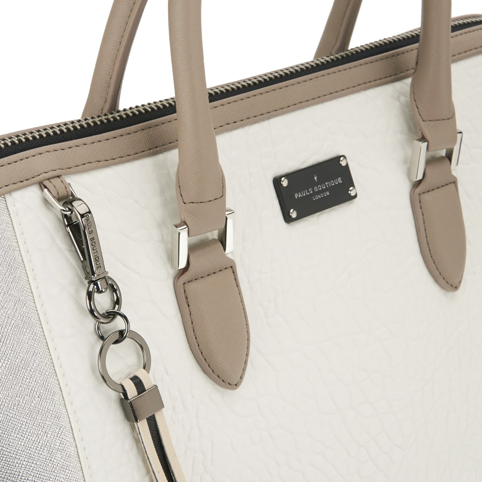 Paul's Boutique Women's Betsy Tote Bag - Metallic/Brushed Silver