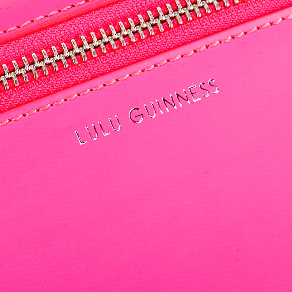 Lulu Guinness Women's Naomi Clutch Bag - Bag Neon Pink