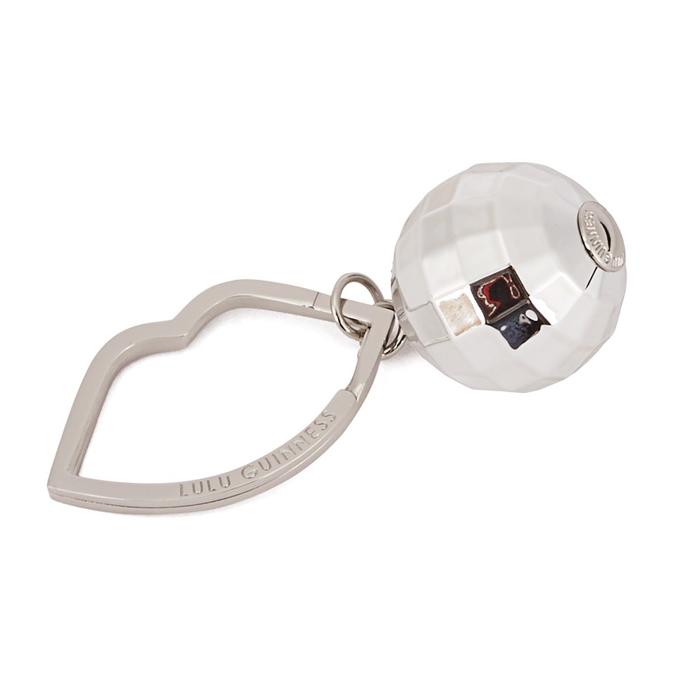 Lulu Guinness Women's Disco Ball Charm Keyring - Silver