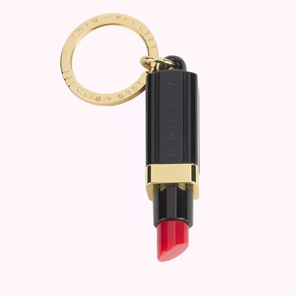 Lulu Guinness Women's Perspex Lipstick Keyring - Black