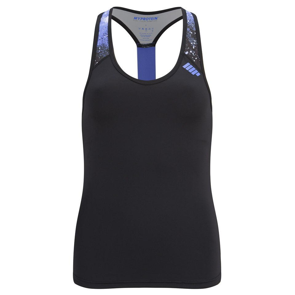 Myprotein Women's Racer Back Scoop Vest with Support - Purple Graffiti