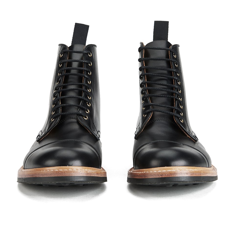 Tricker's Men's Toe Cap Dainite Leather Lace Up Boots - Black | FREE UK ...