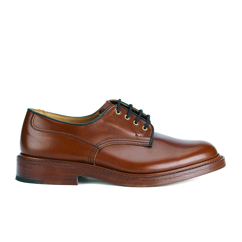 Tricker s Men s Woodstock Leather Lea Sole Derby Shoes Marron Allsole