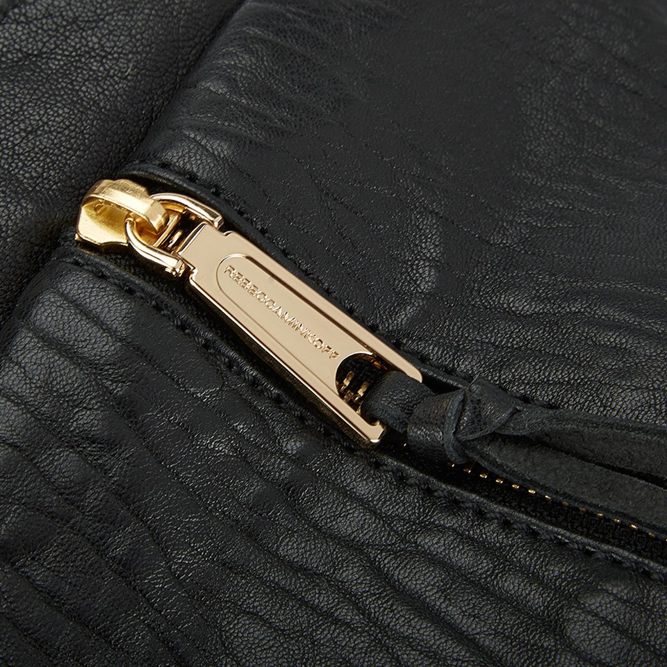 Rebecca Minkoff Women's Julian Leather Backpack - Black/Gold