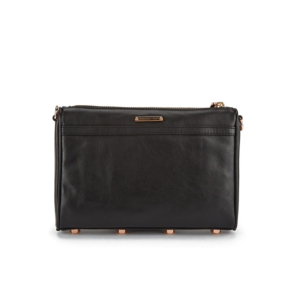 Rebecca Minkoff Women s Mini Mac Cross Body Bag Black Rose Gold Coggles